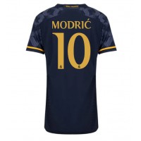 Camisa de Futebol Real Madrid Luka Modric #10 Equipamento Secundário Mulheres 2023-24 Manga Curta